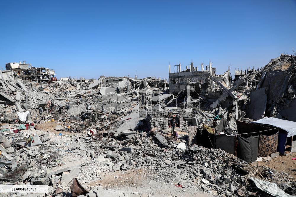 Destroyed Buildings In Jabalia Refugee Camp - Gaza