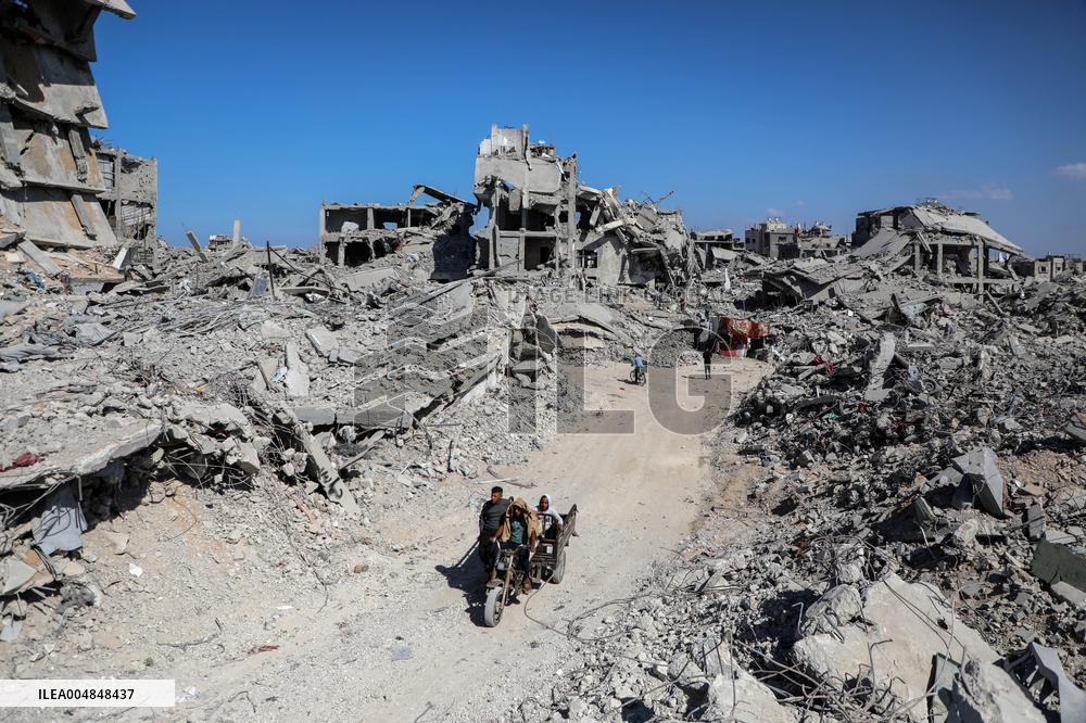 Destroyed Buildings In Jabalia Refugee Camp - Gaza