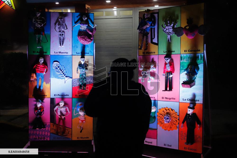 Cardboard Skulls Decorate Tlahuac Streets - Mexico City