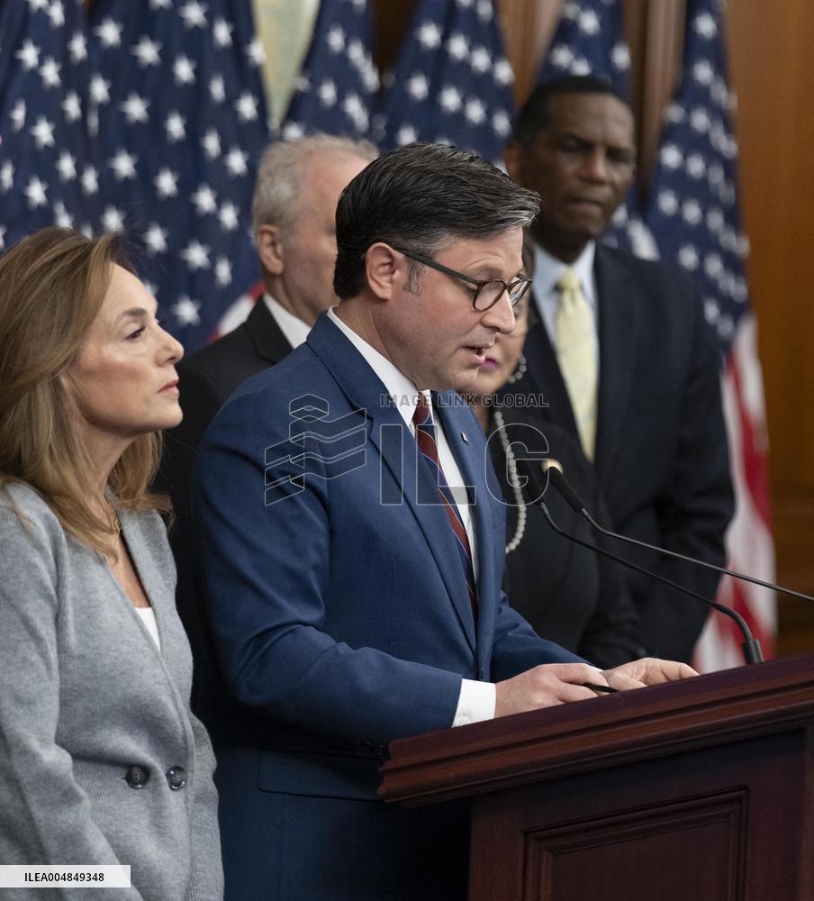 Speaker Johnson Marking The 28th day of the US Government Shutdown - Washington DC