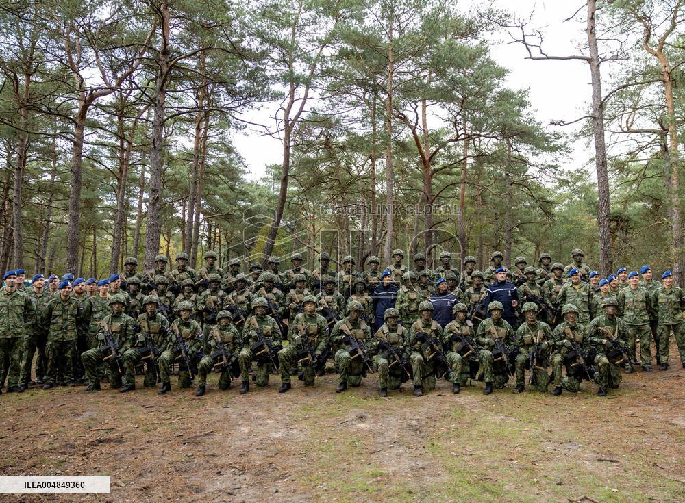 Queen Maxima Visits Royal Netherlands Marechaussee Training - Netherlands