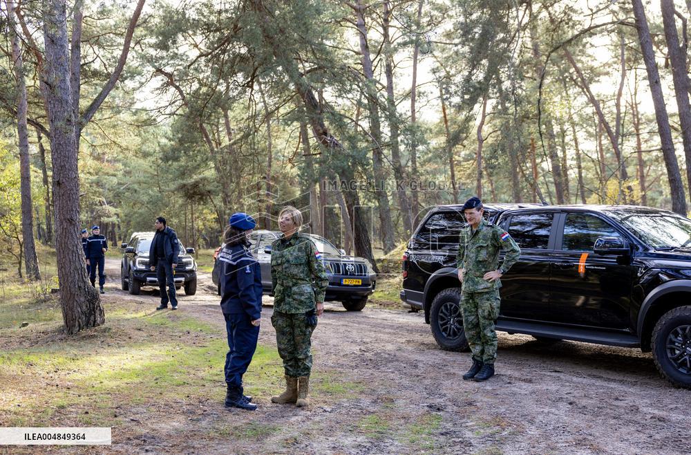 Queen Maxima Visits Royal Netherlands Marechaussee Training - Netherlands