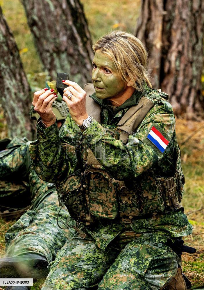 Queen Maxima Visits Royal Netherlands Marechaussee Training - Netherlands