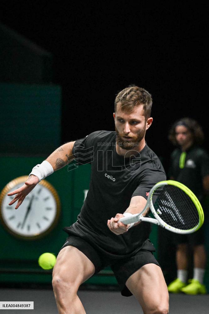 Corentin Moutet vs Reilly Opelka at Rolex Paris Masters 2025 in Paris FA
