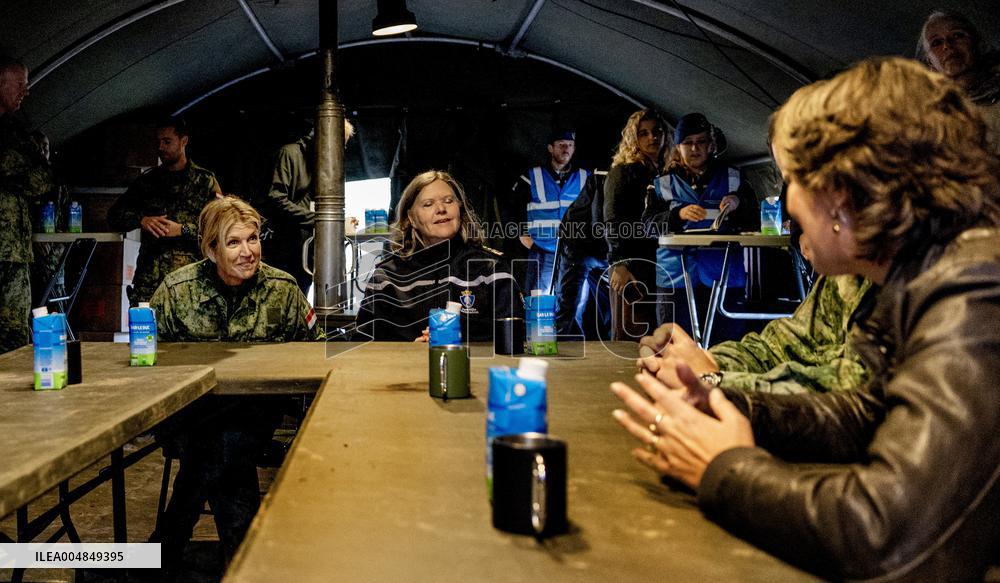 Queen Maxima Visits Royal Netherlands Marechaussee Training - Netherlands