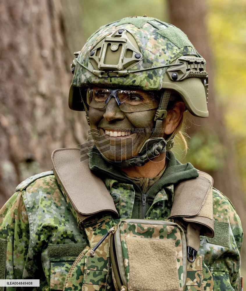 Queen Maxima Visits Royal Netherlands Marechaussee Training - Netherlands