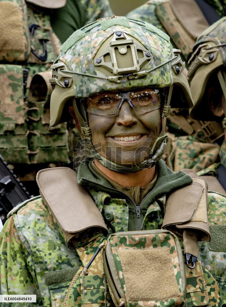 Queen Maxima Visits Royal Netherlands Marechaussee Training - Netherlands