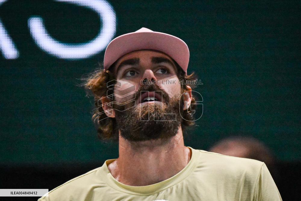 Corentin Moutet vs Reilly Opelka at Rolex Paris Masters 2025 in Paris FA