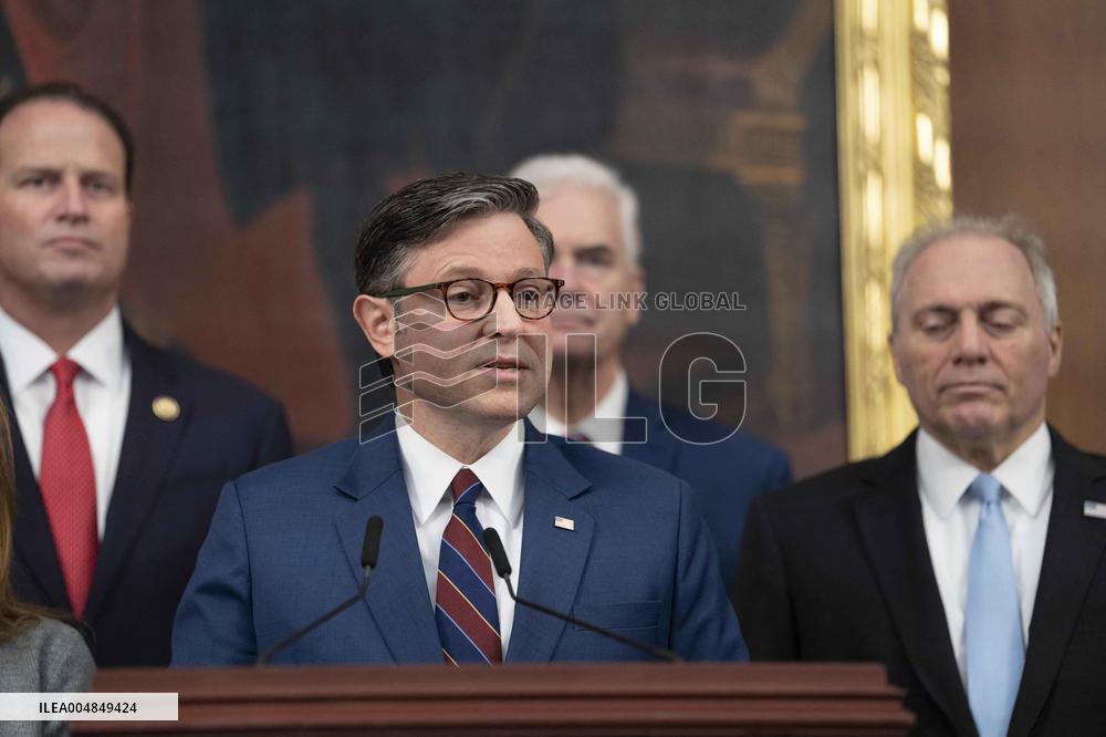 Speaker Johnson Marking The 28th day of the US Government Shutdown - Washington DC