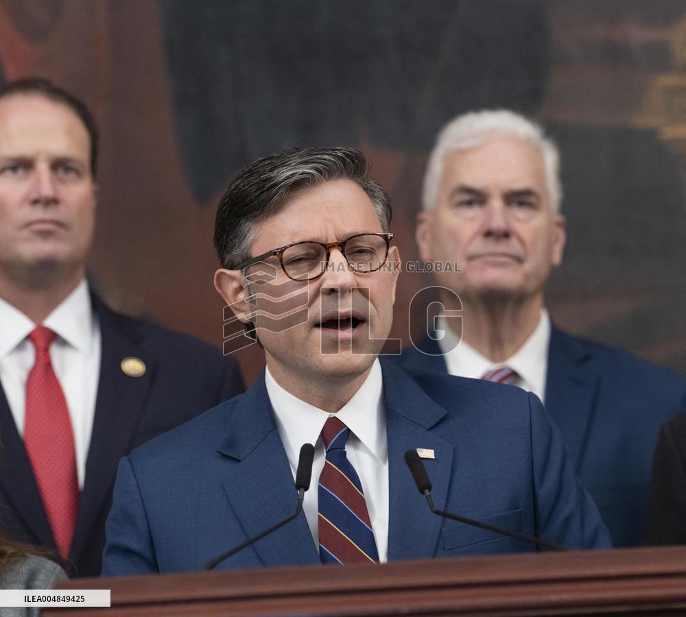 Speaker Johnson Marking The 28th day of the US Government Shutdown - Washington DC