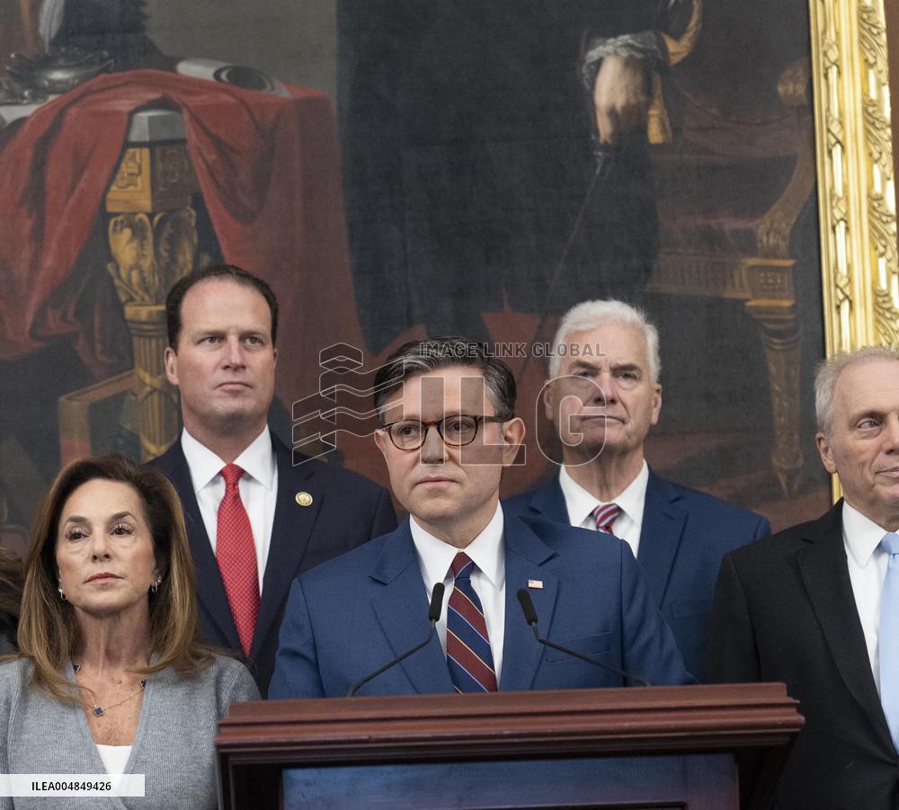 Speaker Johnson Marking The 28th day of the US Government Shutdown - Washington DC