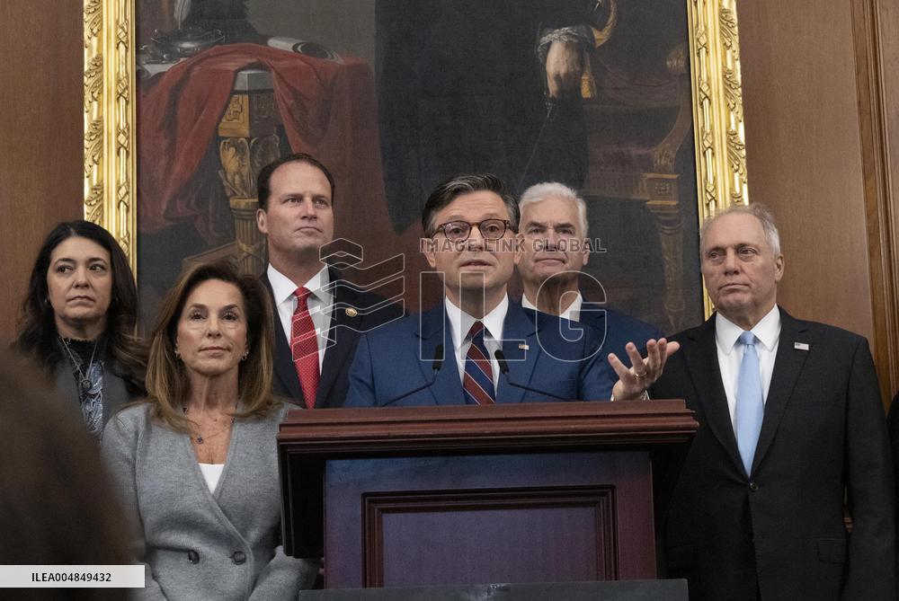 Speaker Johnson Marking The 28th day of the US Government Shutdown - Washington DC