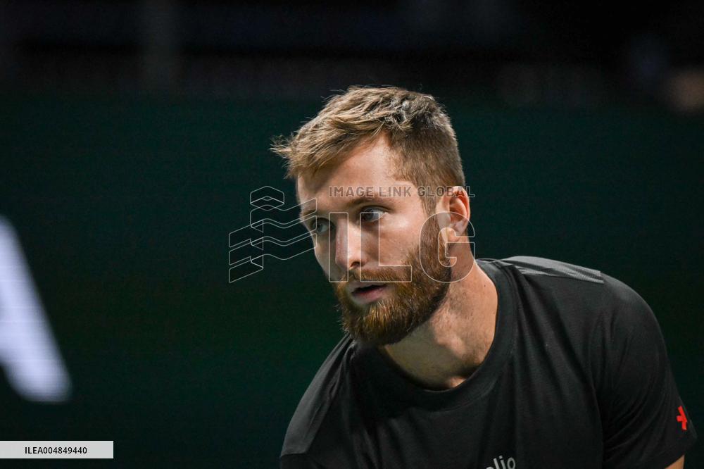 Corentin Moutet vs Reilly Opelka at Rolex Paris Masters 2025 in Paris FA