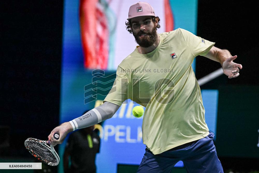 Corentin Moutet vs Reilly Opelka at Rolex Paris Masters 2025 in Paris FA