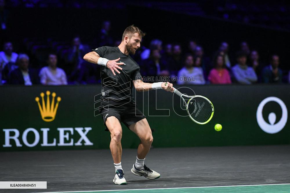 Corentin Moutet vs Reilly Opelka at Rolex Paris Masters 2025 in Paris FA