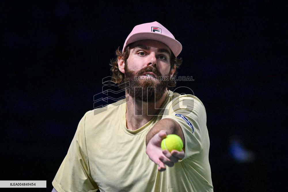 Corentin Moutet vs Reilly Opelka at Rolex Paris Masters 2025 in Paris FA