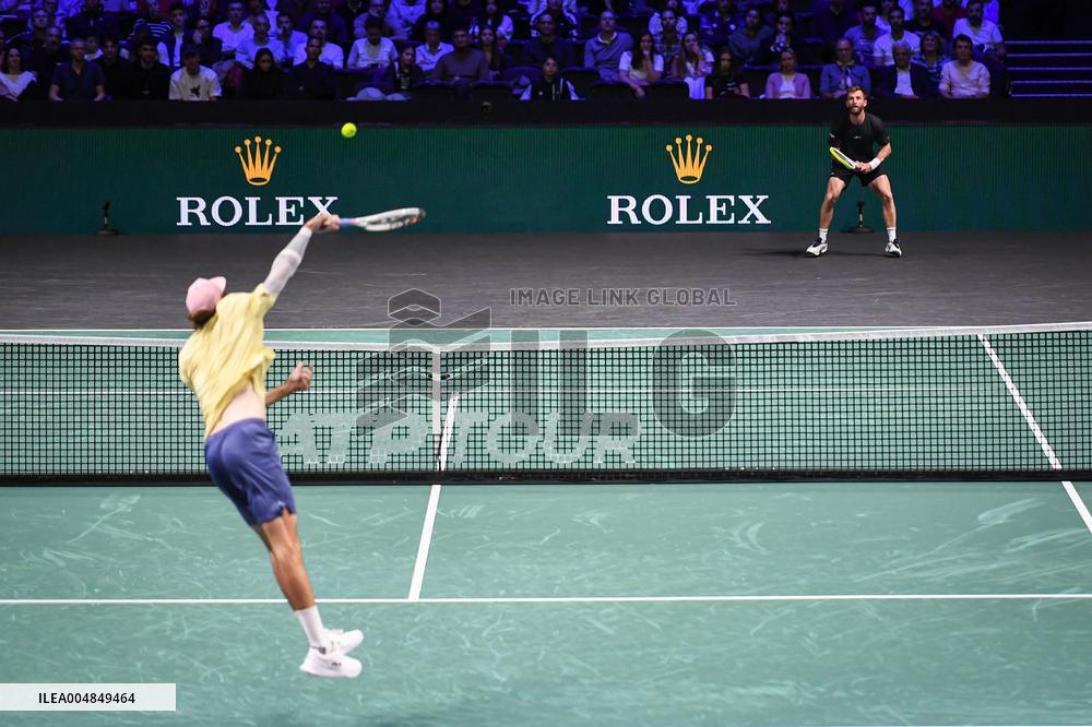 Corentin Moutet vs Reilly Opelka at Rolex Paris Masters 2025 in Paris FA