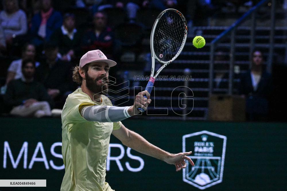 Corentin Moutet vs Reilly Opelka at Rolex Paris Masters 2025 in Paris FA