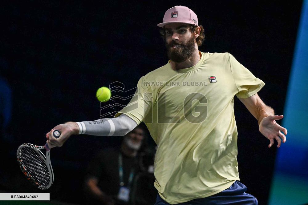 Corentin Moutet vs Reilly Opelka at Rolex Paris Masters 2025 in Paris FA