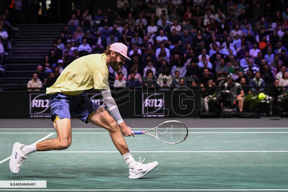 Corentin Moutet vs Reilly Opelka at Rolex Paris Masters 2025 in Paris FA