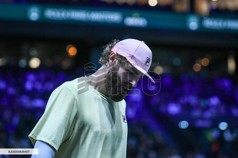 Corentin Moutet vs Reilly Opelka at Rolex Paris Masters 2025 in Paris FA