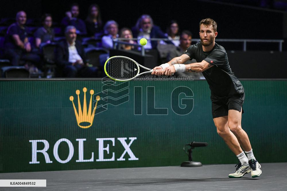 Corentin Moutet vs Reilly Opelka at Rolex Paris Masters 2025 in Paris FA