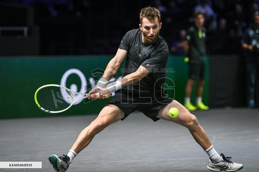 Corentin Moutet vs Reilly Opelka at Rolex Paris Masters 2025 in Paris FA