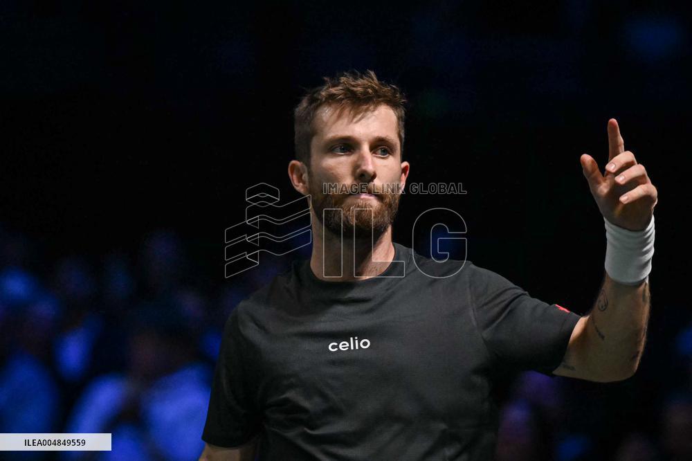 Corentin Moutet vs Reilly Opelka at Rolex Paris Masters 2025 in Paris FA