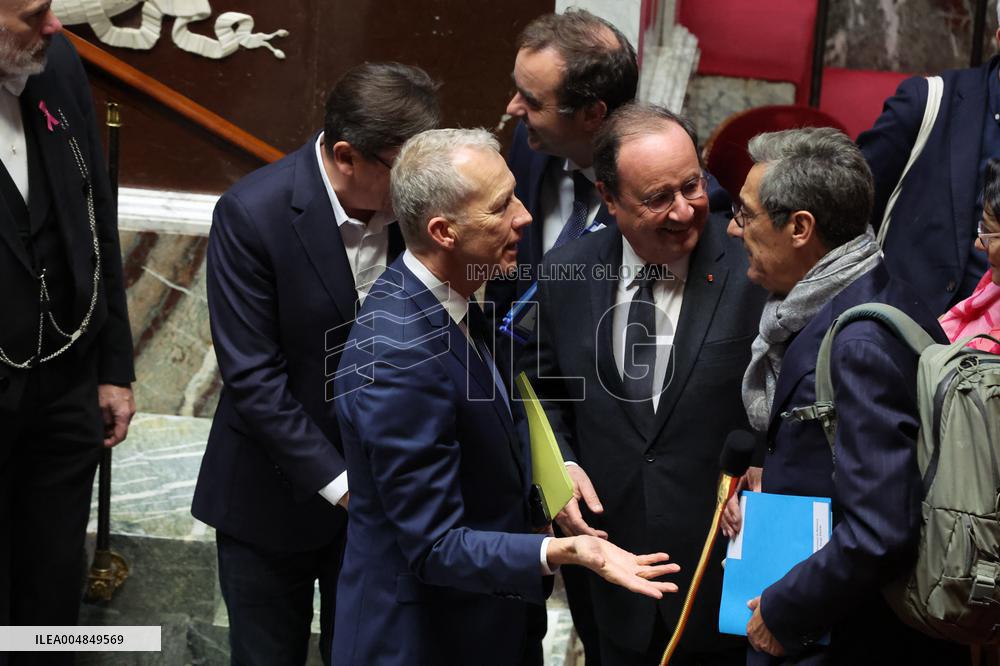 Session of Questions to the Government at the French National Assembly - Paris