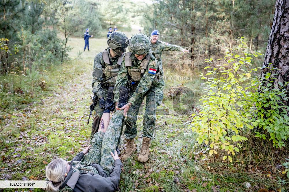 Queen Maxima Visit the Royal Marechaussee Training and Education Center - Netherlands