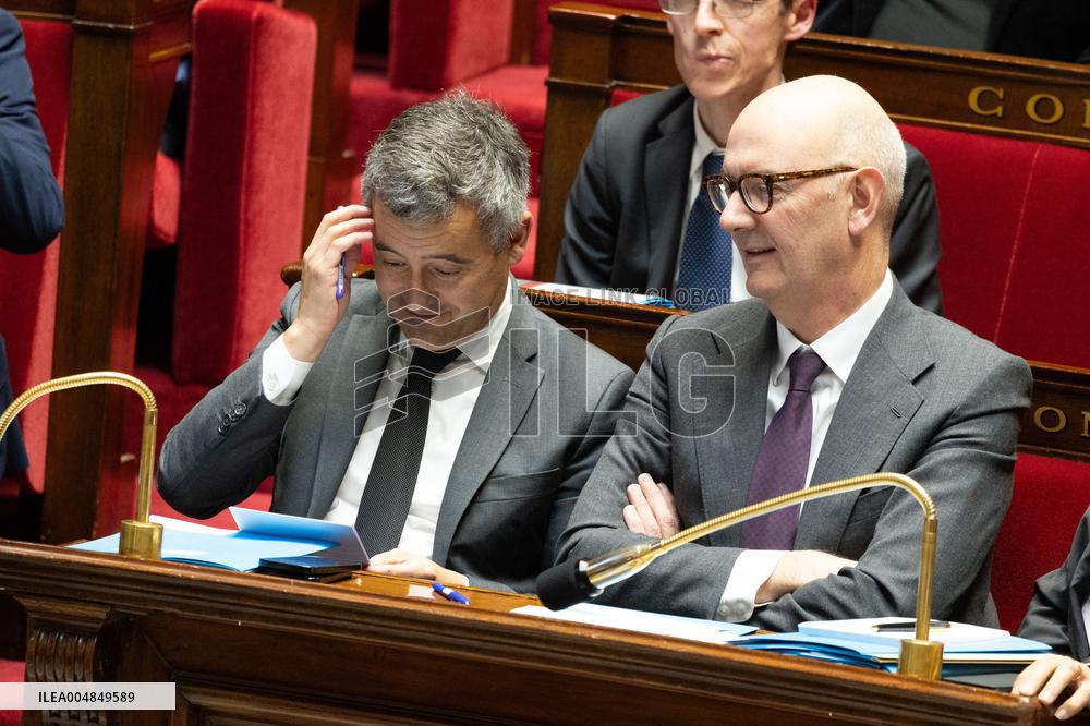 Questions to the government at the National Assembly - Paris