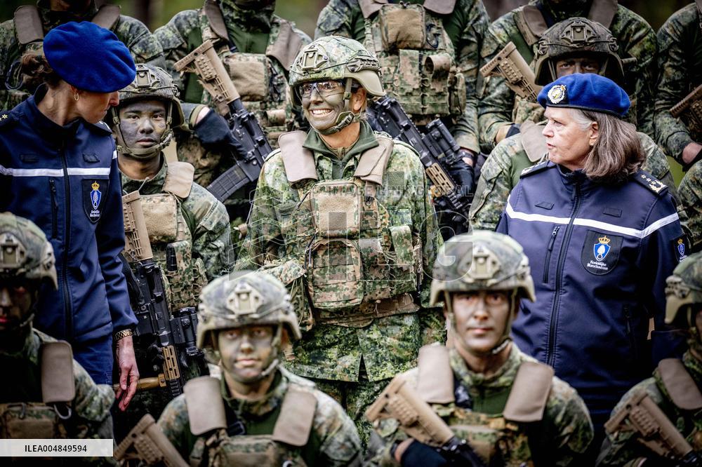 Queen Maxima Visit the Royal Marechaussee Training and Education Center - Netherlands