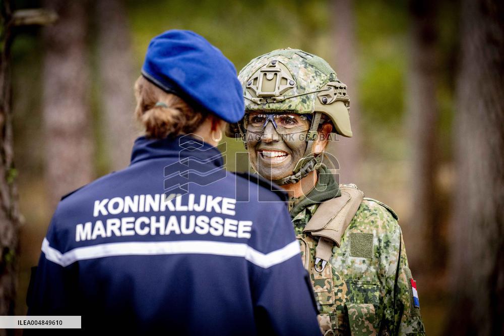 Queen Maxima Visit the Royal Marechaussee Training and Education Center - Netherlands