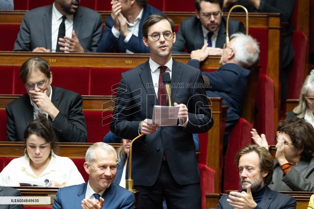 Questions to the government at the National Assembly - Paris