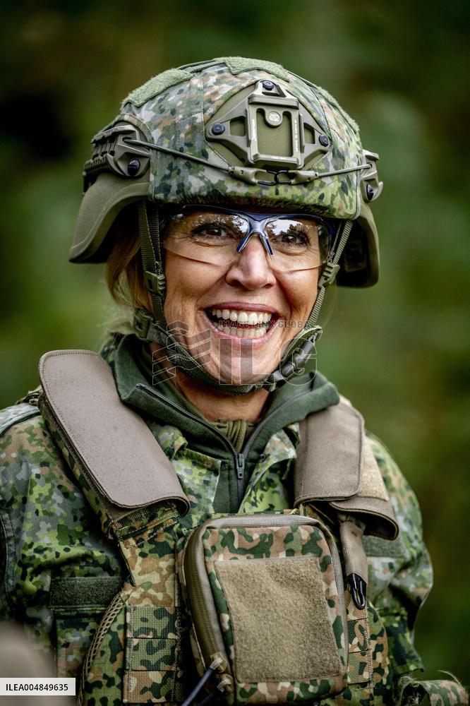 Queen Maxima Visit the Royal Marechaussee Training and Education Center - Netherlands