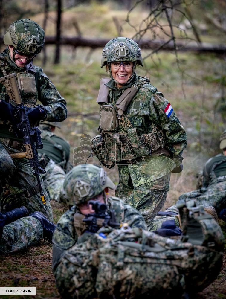 Queen Maxima Visit the Royal Marechaussee Training and Education Center - Netherlands