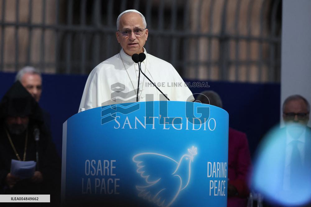 Pope Leo XIV participates in the International Meeting for Peace - Rome