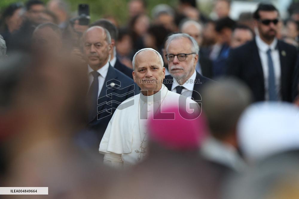 Pope Leo XIV participates in the International Meeting for Peace - Rome