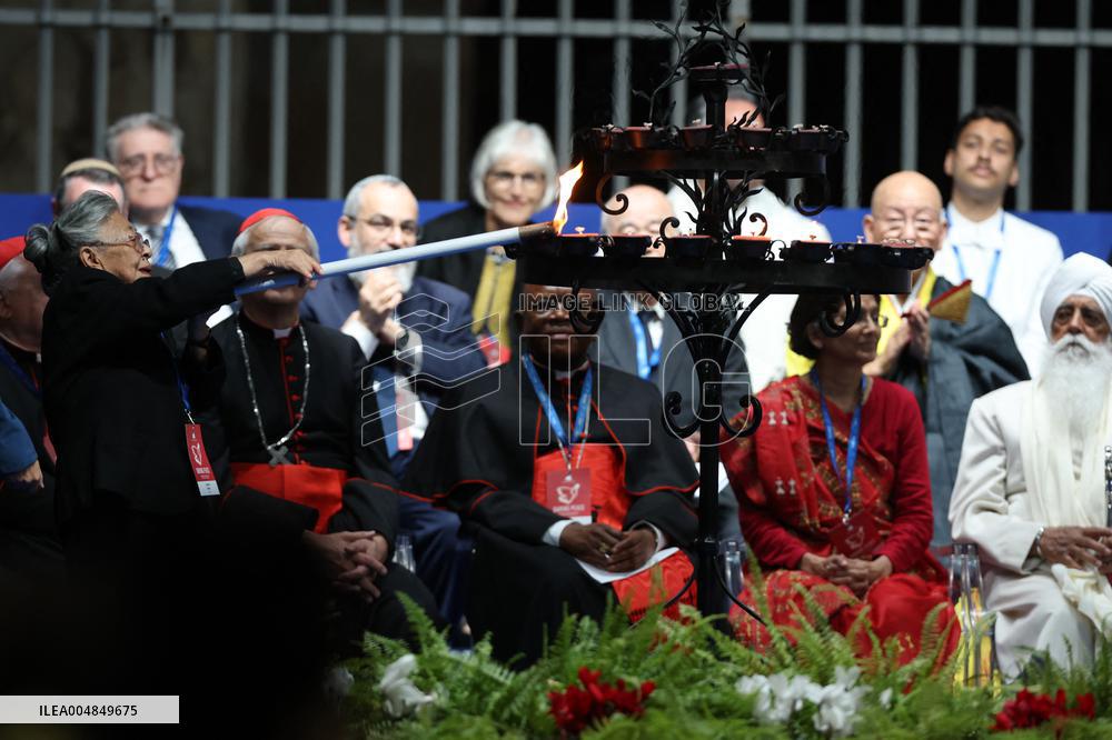 Pope Leo XIV participates in the International Meeting for Peace - Rome