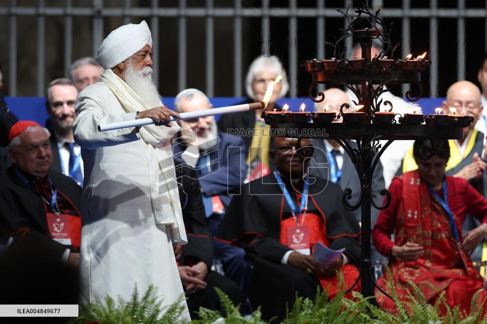 Pope Leo XIV participates in the International Meeting for Peace - Rome