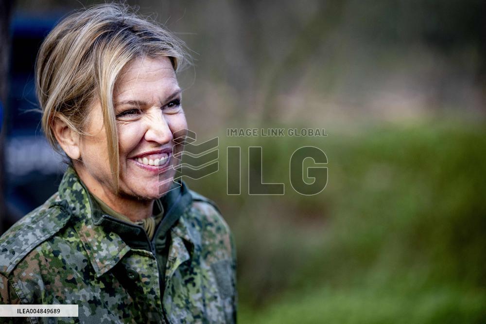 Queen Maxima Visit the Royal Marechaussee Training and Education Center - Netherlands