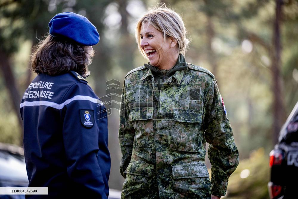 Queen Maxima Visit the Royal Marechaussee Training and Education Center - Netherlands
