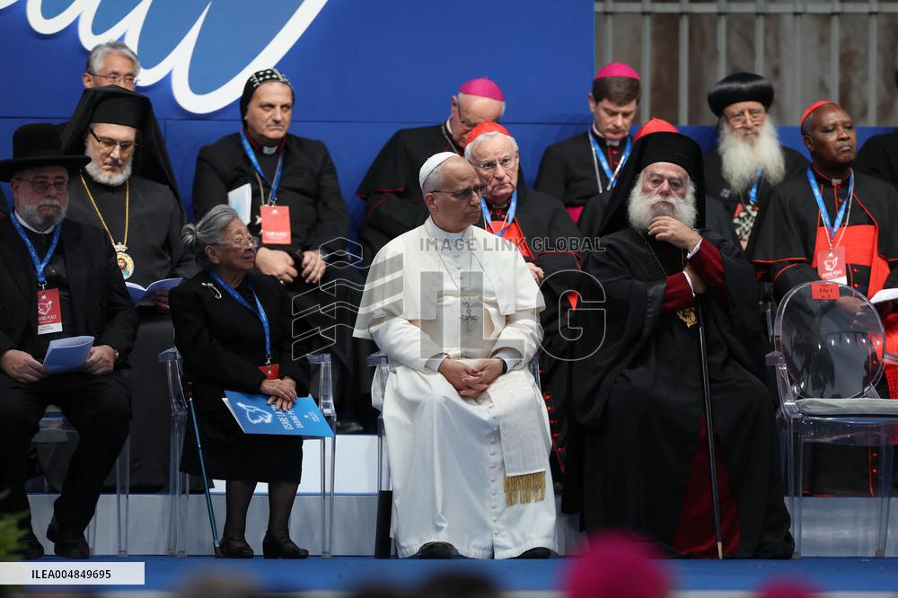 Pope Leo XIV participates in the International Meeting for Peace - Rome