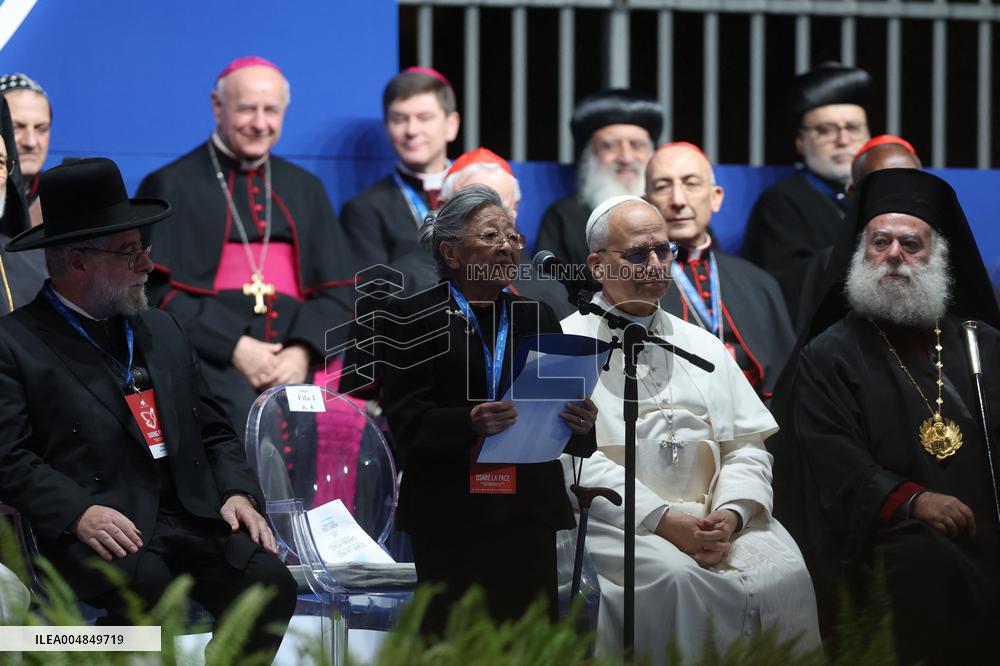 Pope Leo XIV participates in the International Meeting for Peace - Rome