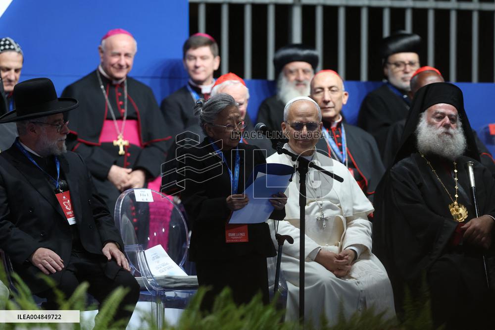 Pope Leo XIV participates in the International Meeting for Peace - Rome