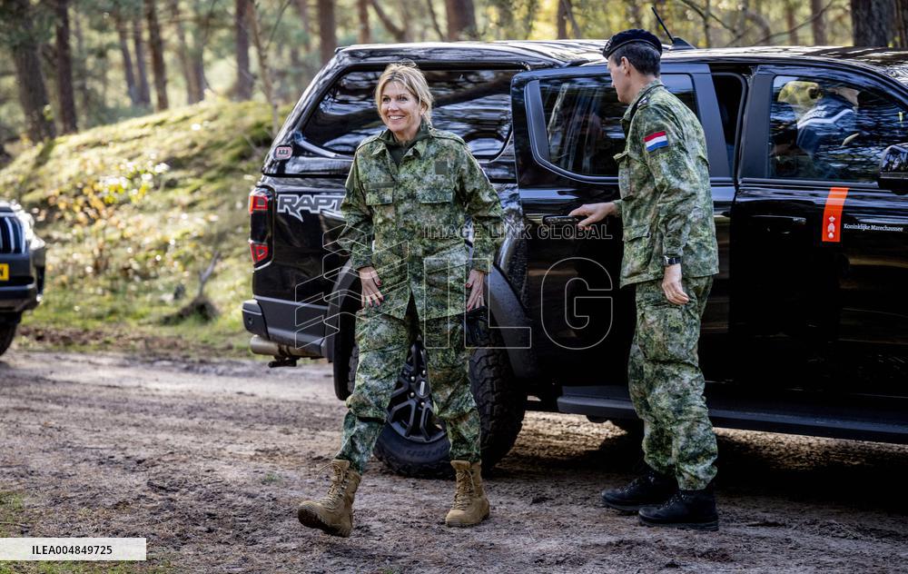 Queen Maxima Visit the Royal Marechaussee Training and Education Center - Netherlands