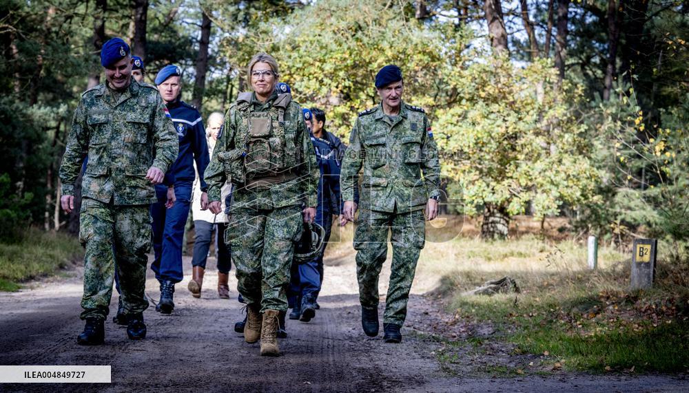 Queen Maxima Visit the Royal Marechaussee Training and Education Center - Netherlands
