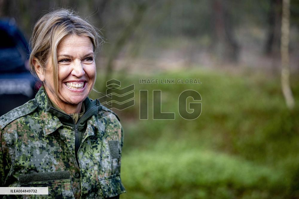 Queen Maxima Visit the Royal Marechaussee Training and Education Center - Netherlands