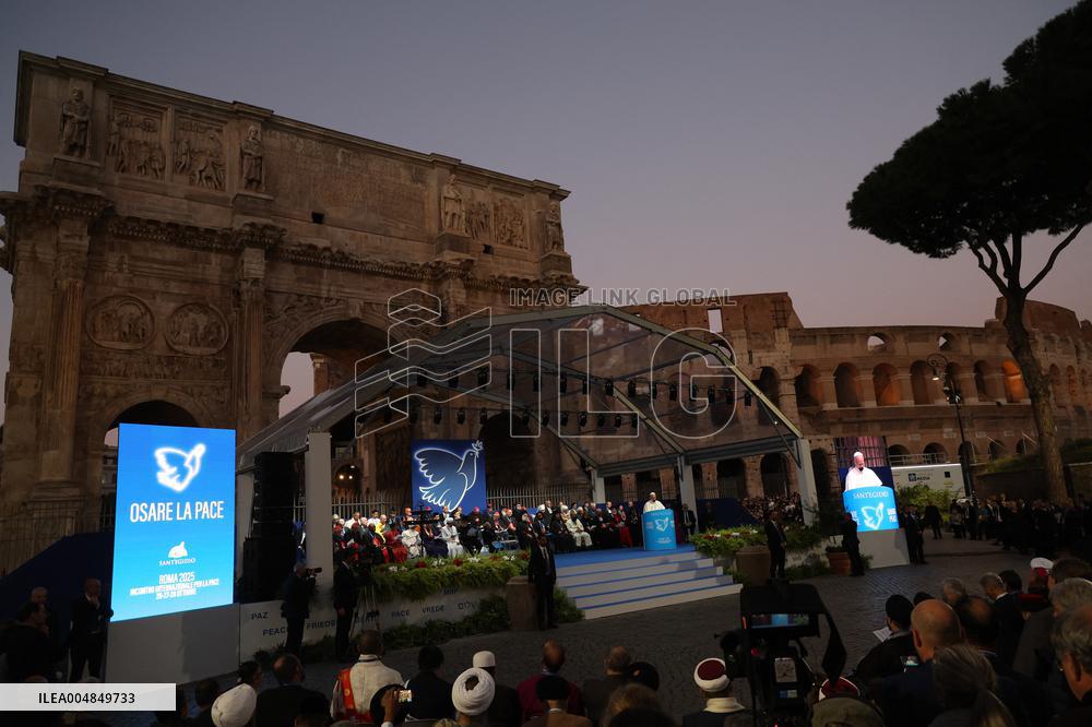 Pope Leo XIV participates in the International Meeting for Peace - Rome