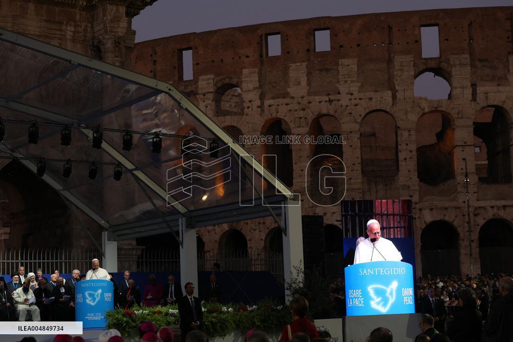 Pope Leo XIV participates in the International Meeting for Peace - Rome
